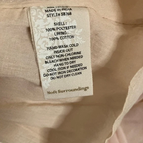 Soft Surroundings Floral Skirt in peach blush and Pink NWOT extra sequins - Picture 6 of 6